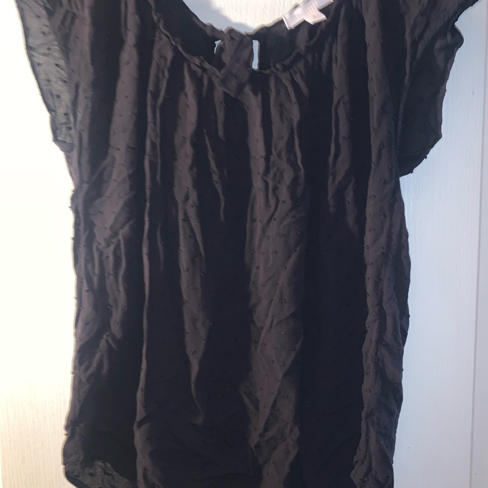 LC Lauren Conrad Elegant Black Blouse